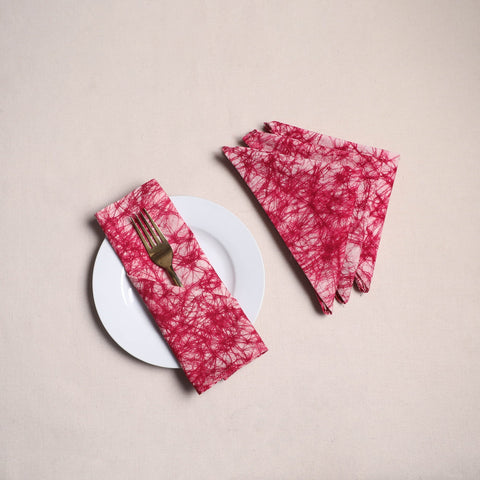 Hand block batik print table napkins (set of 4) 27