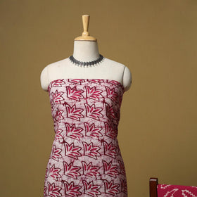 Hand kutch batik cotton 3pc unstitched dress material 21