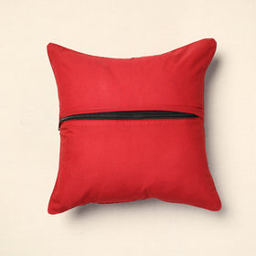 Red Bagh Block Printed Cotton Cushion Cover