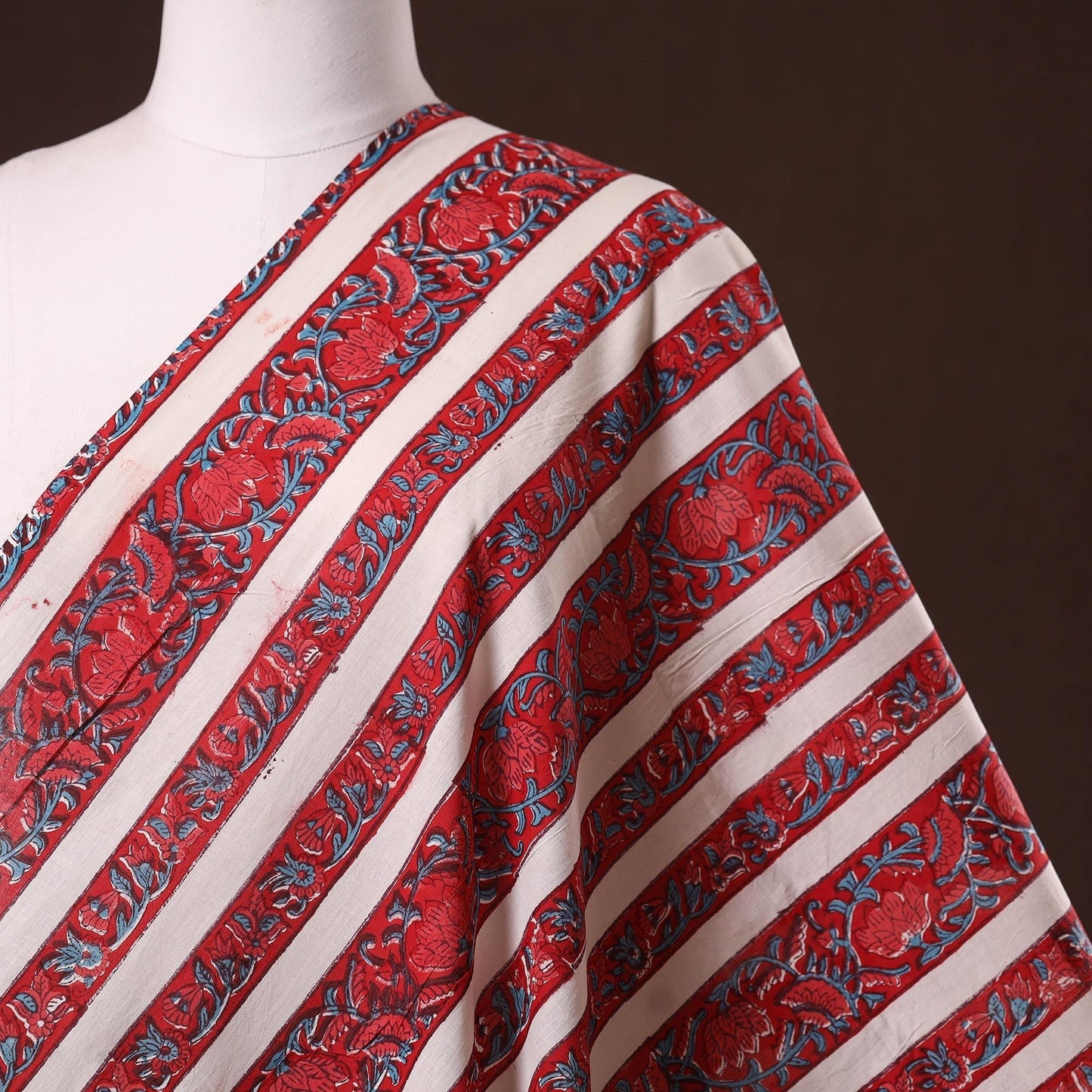 Hand cotton sanganeri fabric 09 - handcrafted