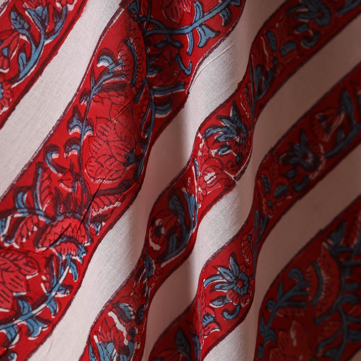 Hand cotton sanganeri fabric 09 - handcrafted