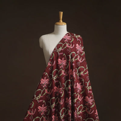 Hand block print cotton sanganeri fabric 22 - handcrafted