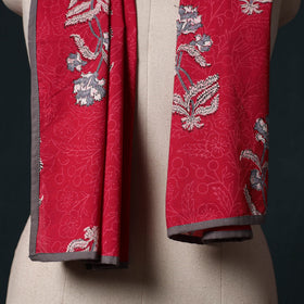 Hand block print cotton sanganeri stole 12 - handcrafted