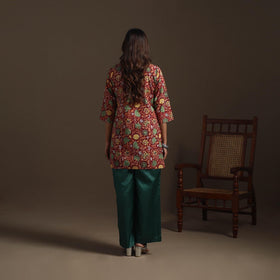 Hand cotton short sanganeri kurta for women 11 - handcrafted