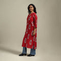 Hand cotton straight sanganeri kurta for women 11