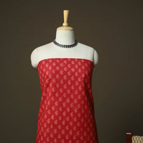 Hand block print mangalagiri cotton 3pc unstitched dress