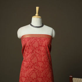 Hand block print mangalagiri cotton 3pc unstitched dress