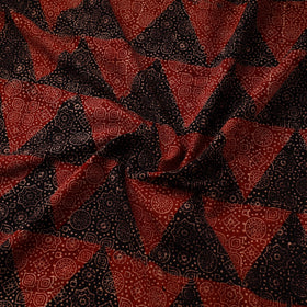 Hand natural dyed cotton fabric 47 - handcrafted