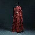 Hand block print natural dyed kota doria cotton ajrakh