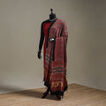 Hand natural dyed modal silk dupatta with lagdi patta 42