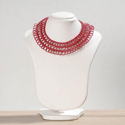  Hand Braided Natural Sikki Grass Necklace 