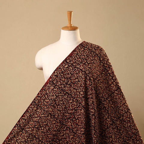 Red Hand Block Print Cotton Ajrakh Fabric