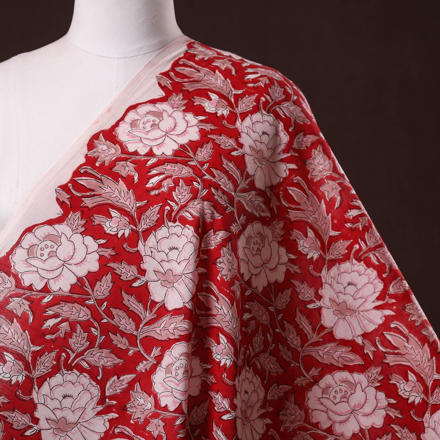 Hand cotton sanganeri fabric 12 - handcrafted