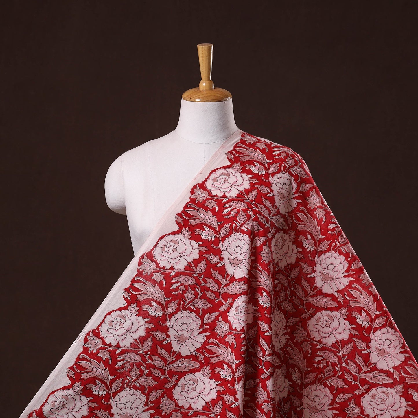 Hand cotton sanganeri fabric 12 - handcrafted