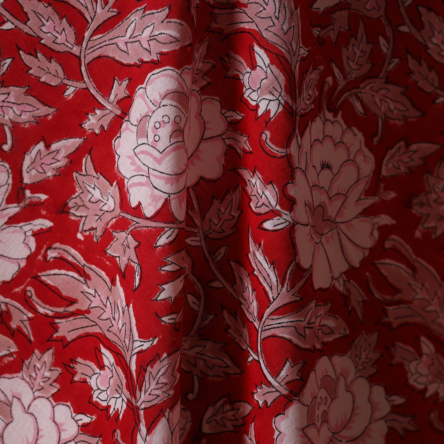 Hand cotton sanganeri fabric 12 - handcrafted