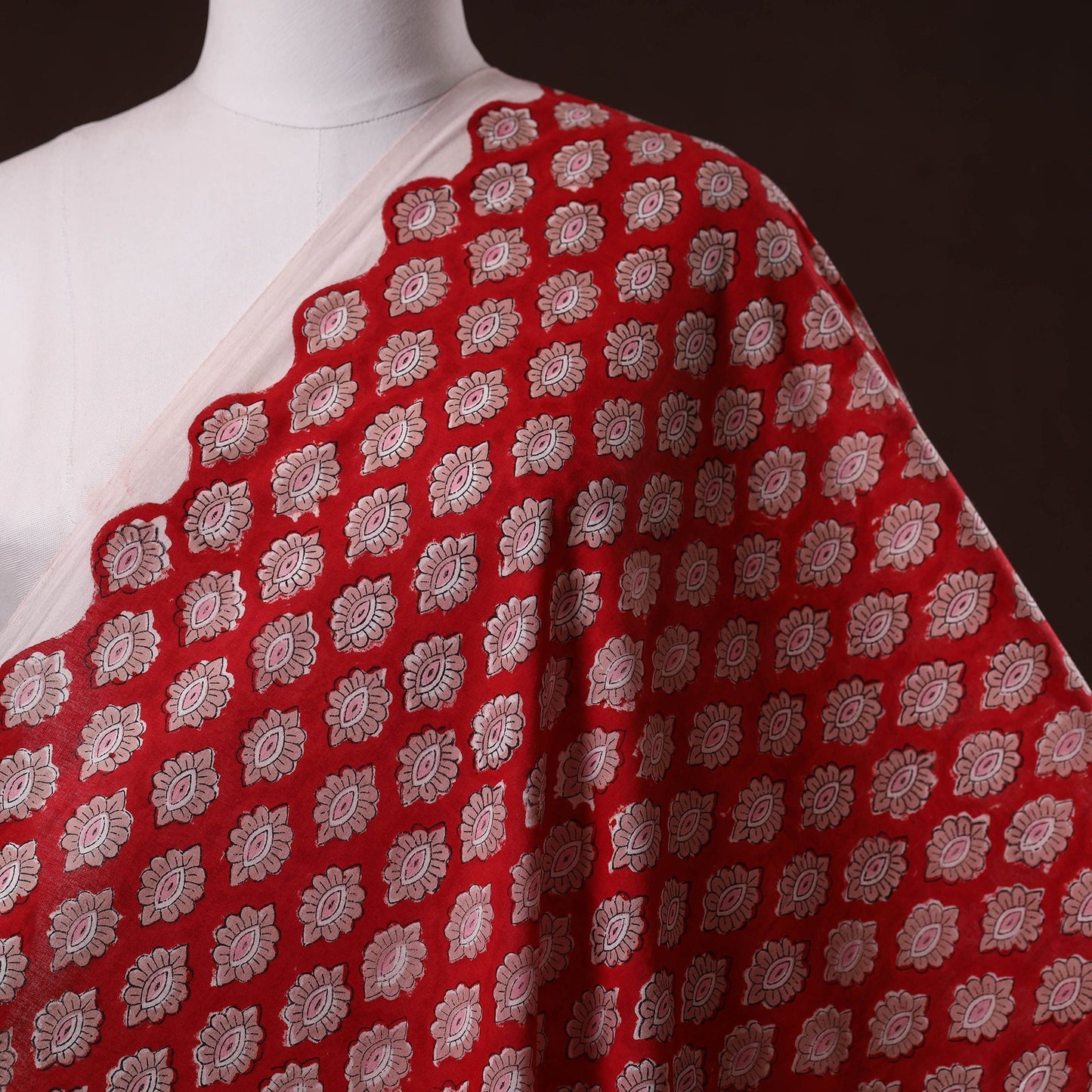 Hand cotton sanganeri fabric 13 - handcrafted