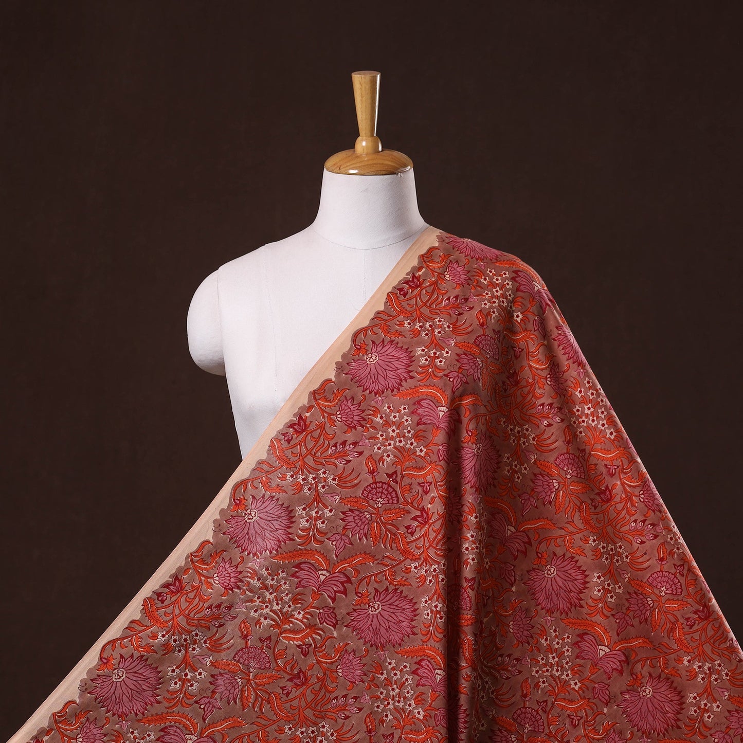 Hand cotton sanganeri fabric 52 - handcrafted