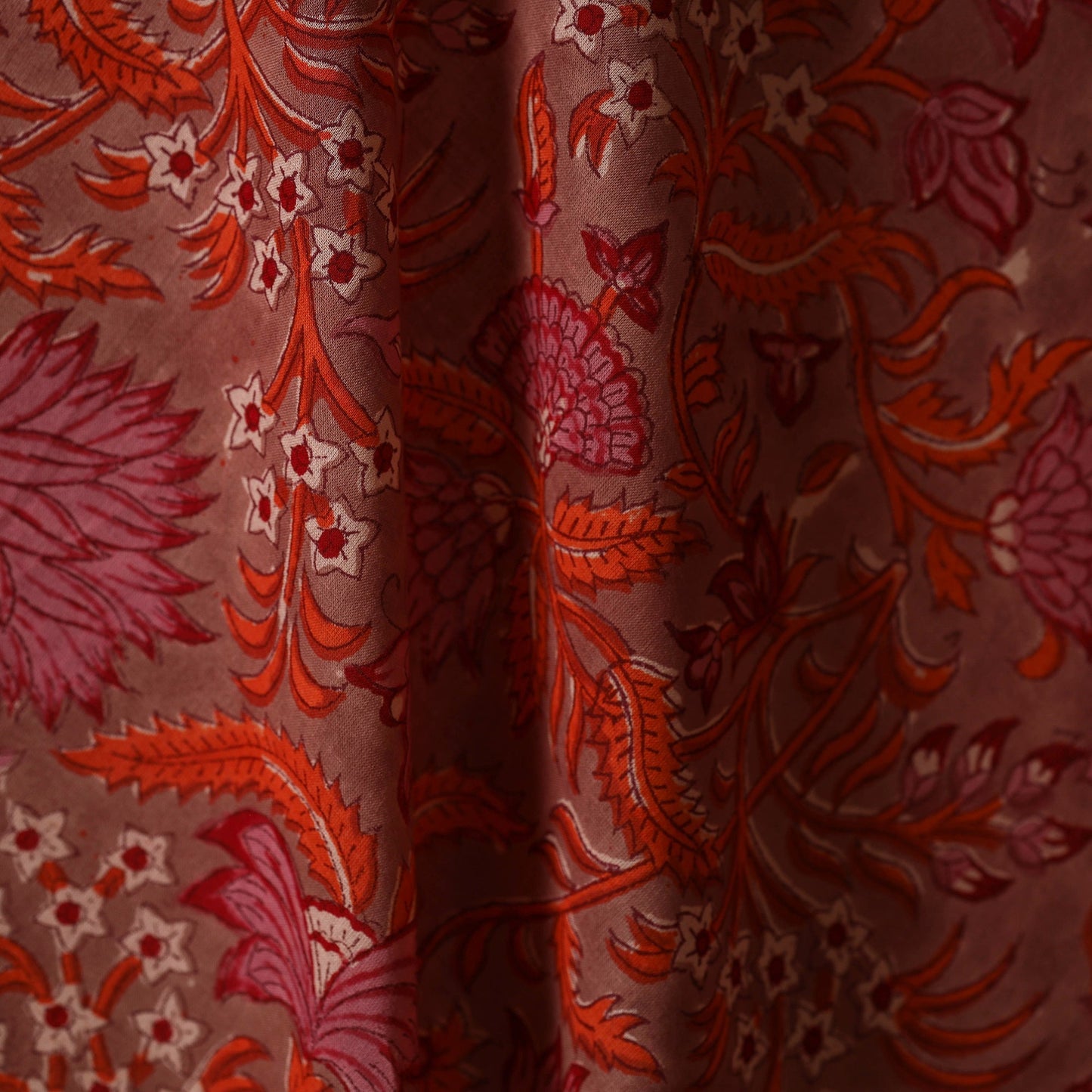 Hand cotton sanganeri fabric 52 - handcrafted