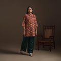 Hand cotton short sanganeri kurta for women 11 - handcrafted