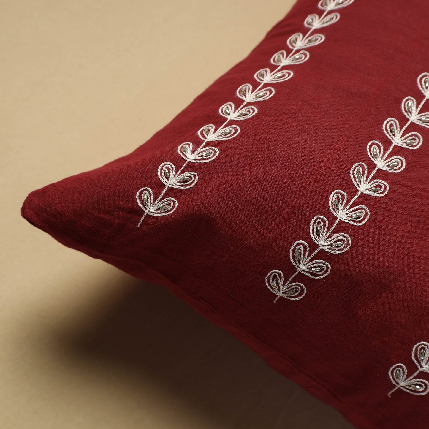 Embroidery Cotton Cushion Cover 