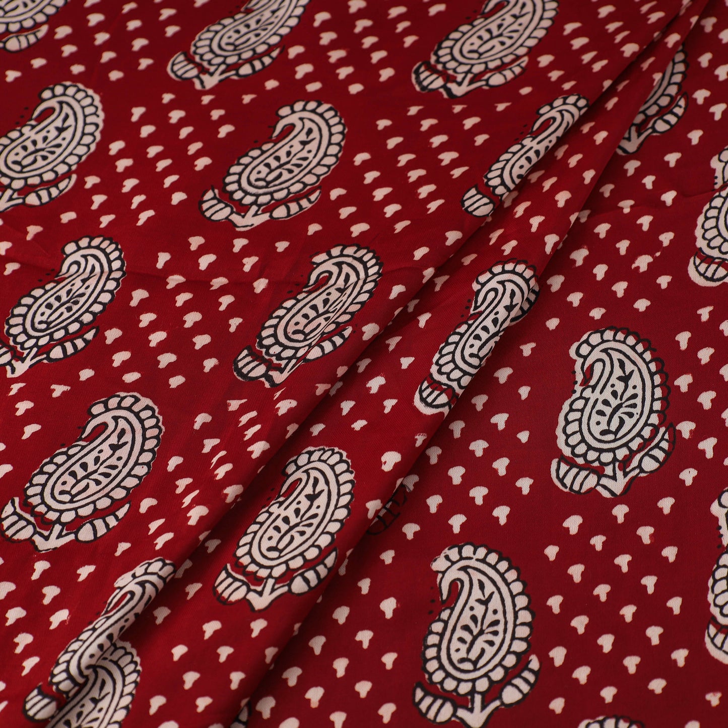  Modal Silk Bagh Print Fabric 