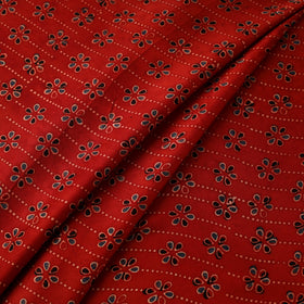 Hand natural dyed modal silk fabric 32 - handcrafted