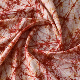 Red - Hand Printed Cotton Batik Fabric 07