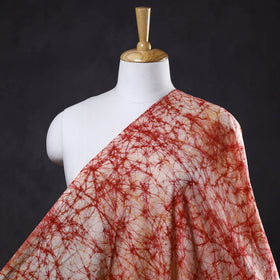Red - Hand Printed Cotton Batik Fabric 07