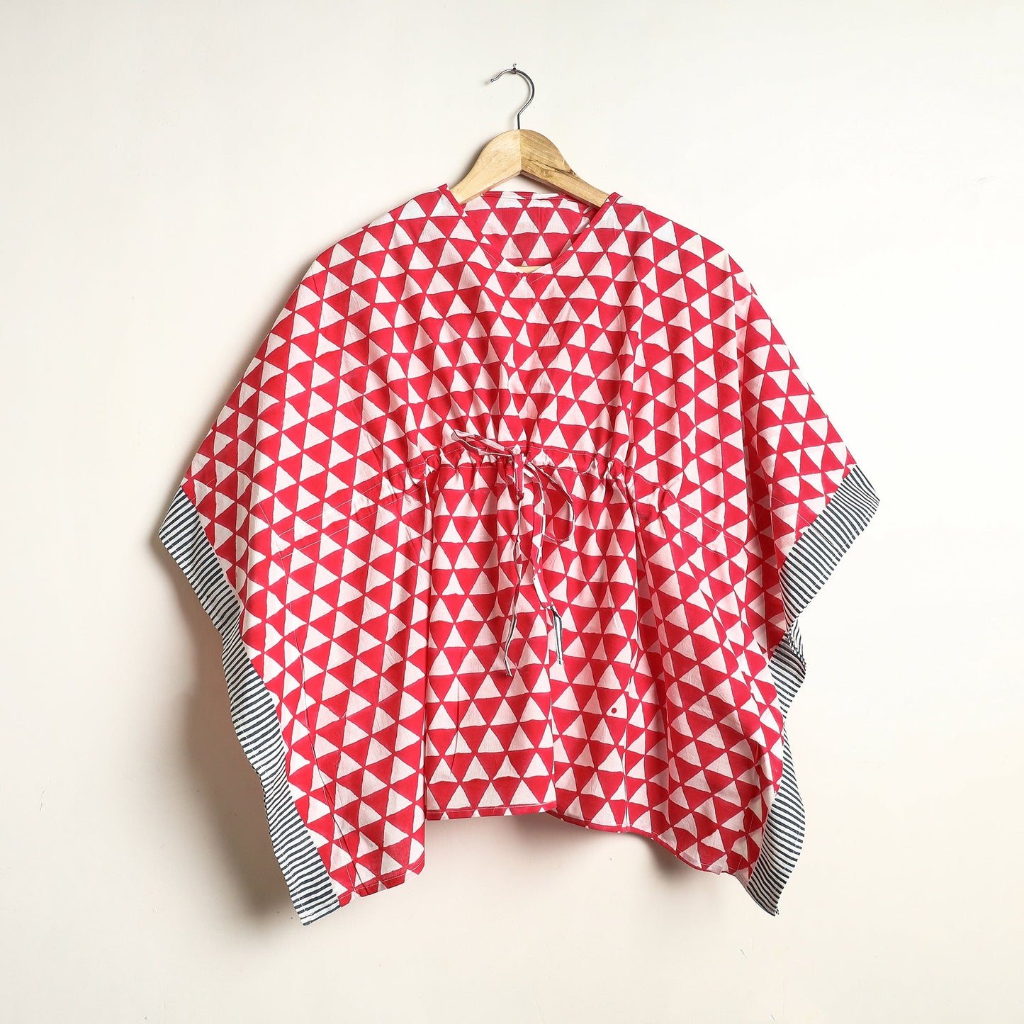 Buy Hand Printed Cotton Kaftan & Pyjama Night Suit Set Online at iTokri.com