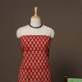 Hand sanganeri cotton 3pc unstitched dress material 08