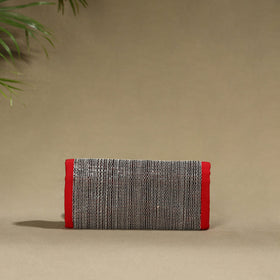 Red Handcrafted Audio Tape Clutch Wallet