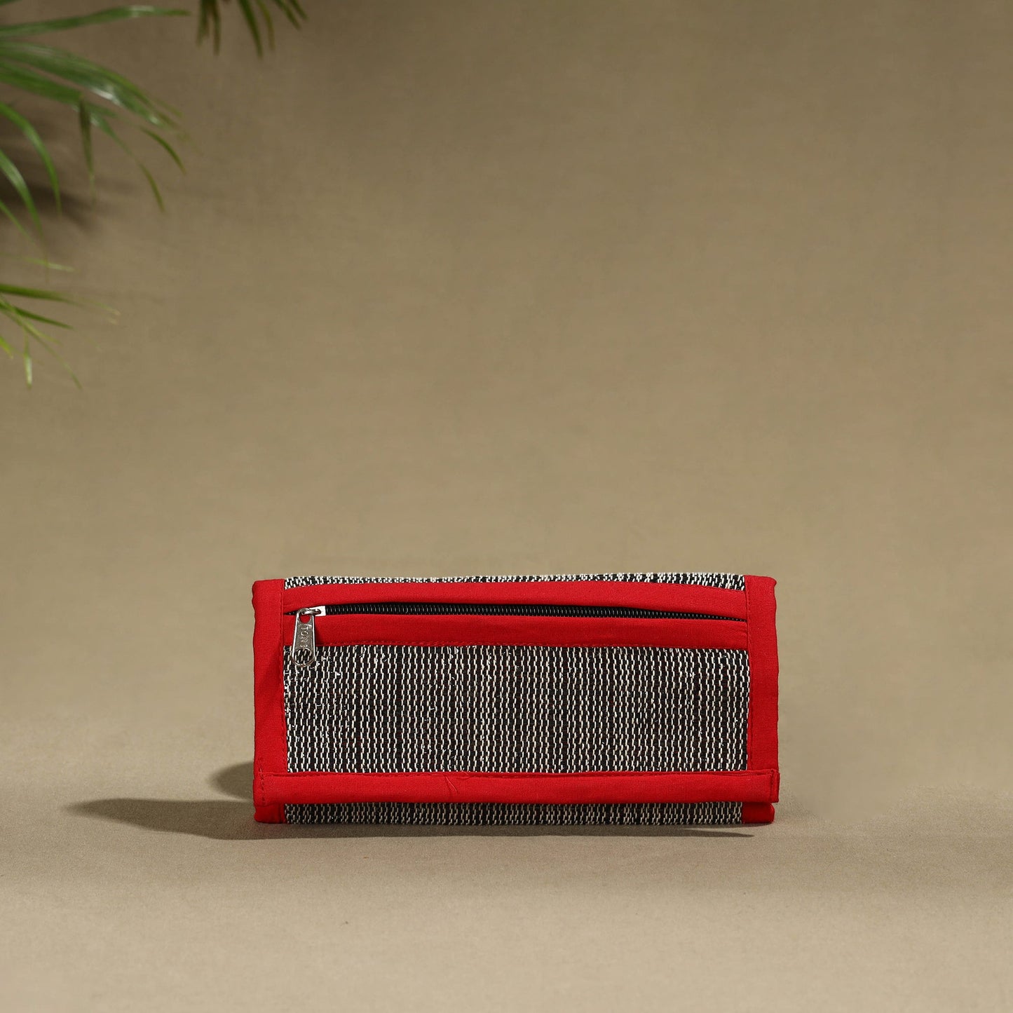 Red Handcrafted Audio Tape Clutch Wallet