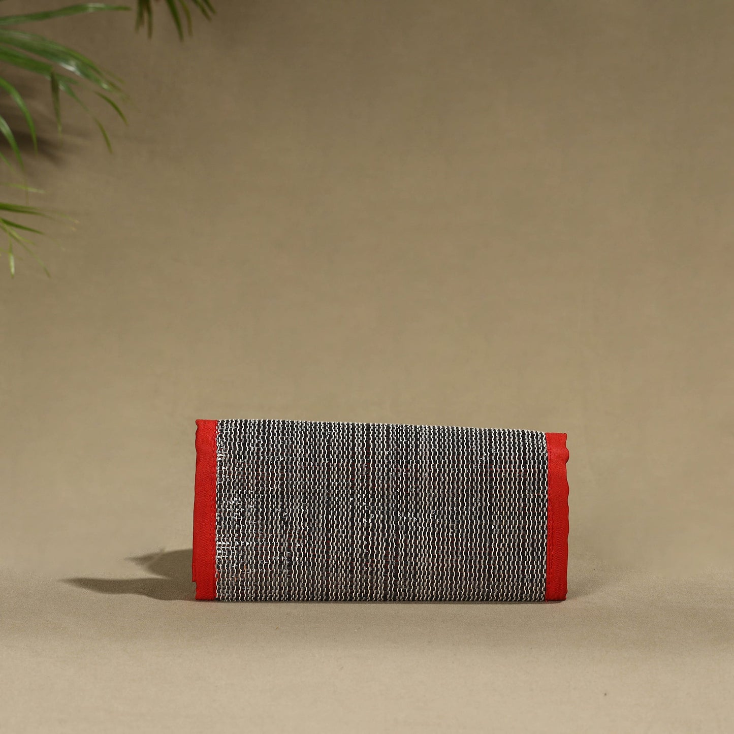 Red Handcrafted Audio Tape Clutch Wallet