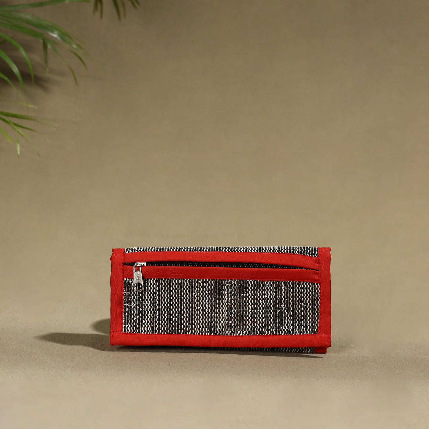 Red Handcrafted Audio Tape Clutch Wallet