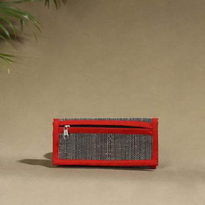 Red Handcrafted Audio Tape Clutch Wallet