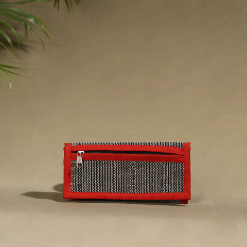 Red Handcrafted Audio Tape Clutch Wallet
