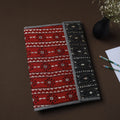 Red Handcrafted Bengal Kantha Work File Folder