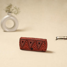 Handcrafted bengal kantha work spectacle case 03