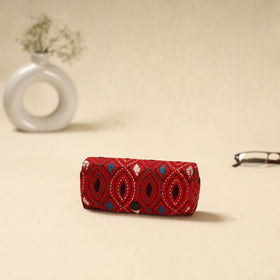Handcrafted bengal kantha work spectacle case 09