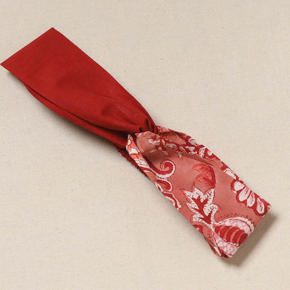 Handcrafted cotton elastic headband 29