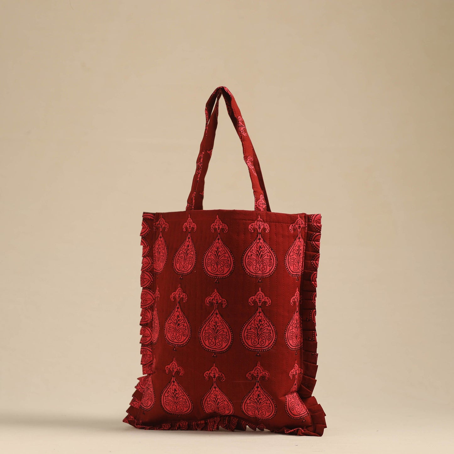 Handcrafted Cotton Frill Jhola Bag