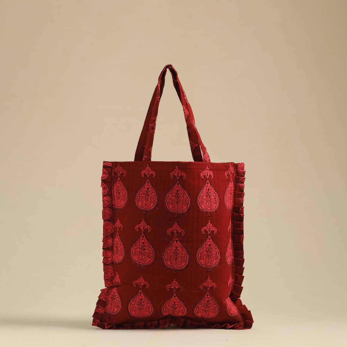 Handcrafted Cotton Frill Jhola Bag