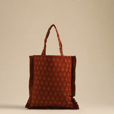 Handcrafted Cotton Frill Jhola Bag 