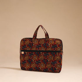 Red - handcrafted cotton quilted laptop bag 53