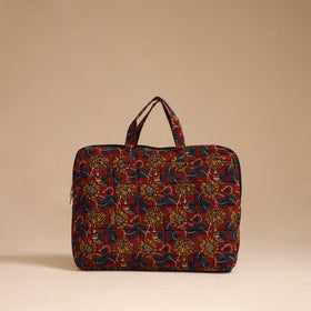 Red - handcrafted cotton quilted laptop bag 53