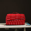 Red Handcrafted Cotton Sewing Machine Cover 