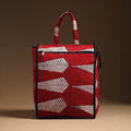 Red Eco Friendly Handcrafted Cotton Shopping Bag