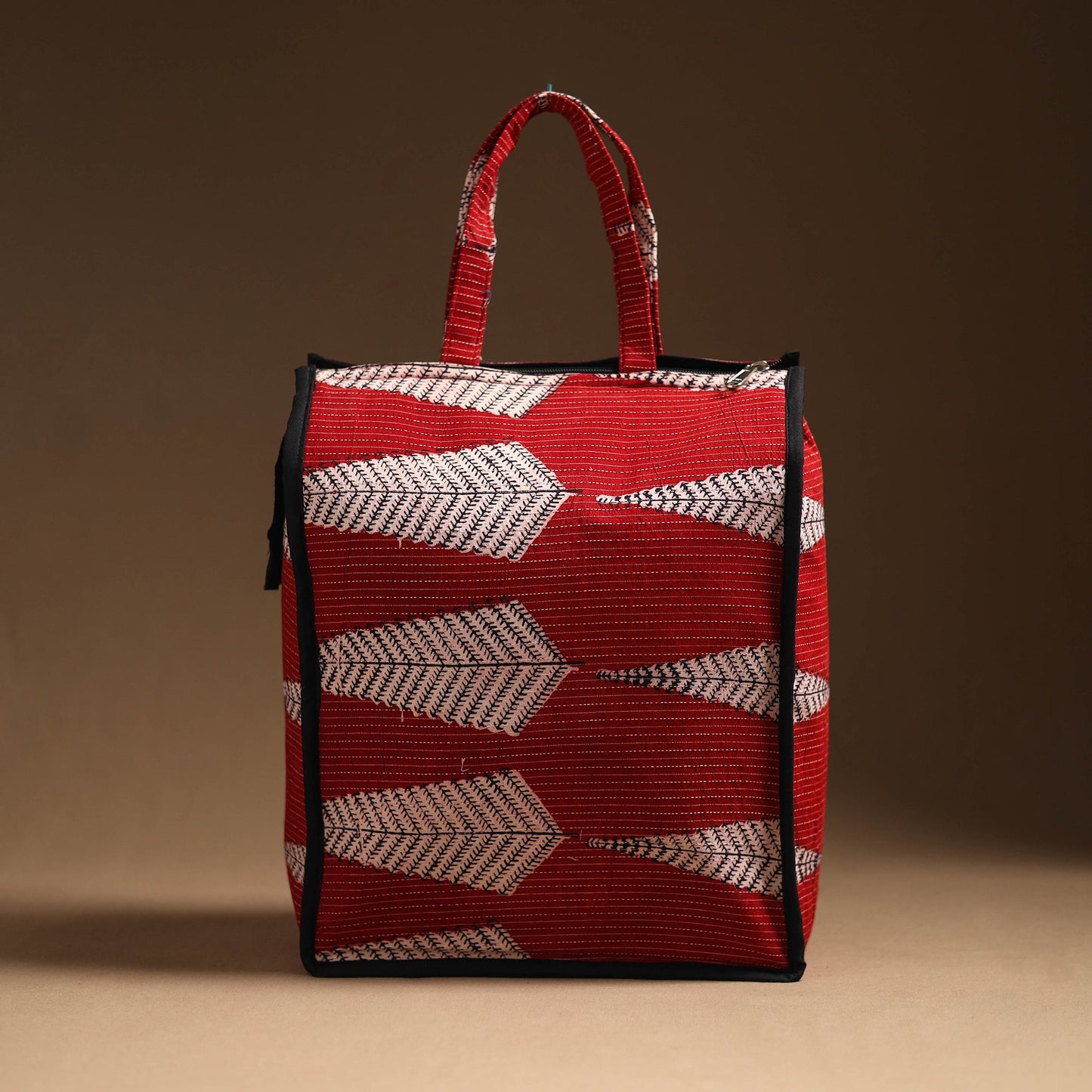 Red Eco Friendly Handcrafted Cotton Shopping Bag
