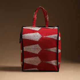 Red Eco Friendly Handcrafted Cotton Shopping Bag