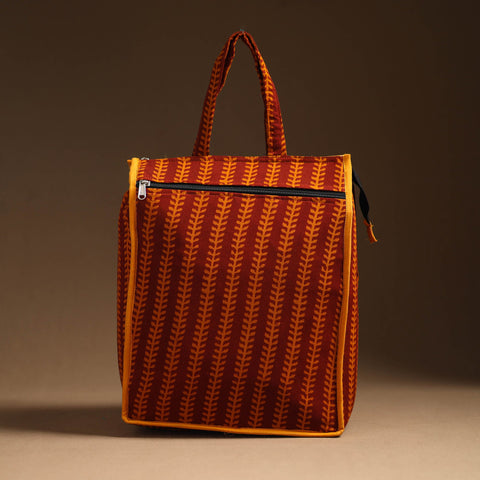 Red Eco Friendly Handcrafted Cotton Shopping Bag